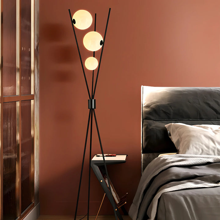 Mila - Stilig Minimalistisk Gulvlampe med Måne Design | Skanto
