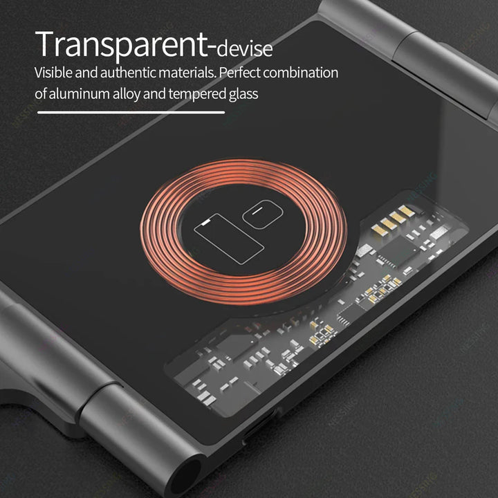 Skanto | 3 i 1 sammenleggbar Magsafe trådløs lader
