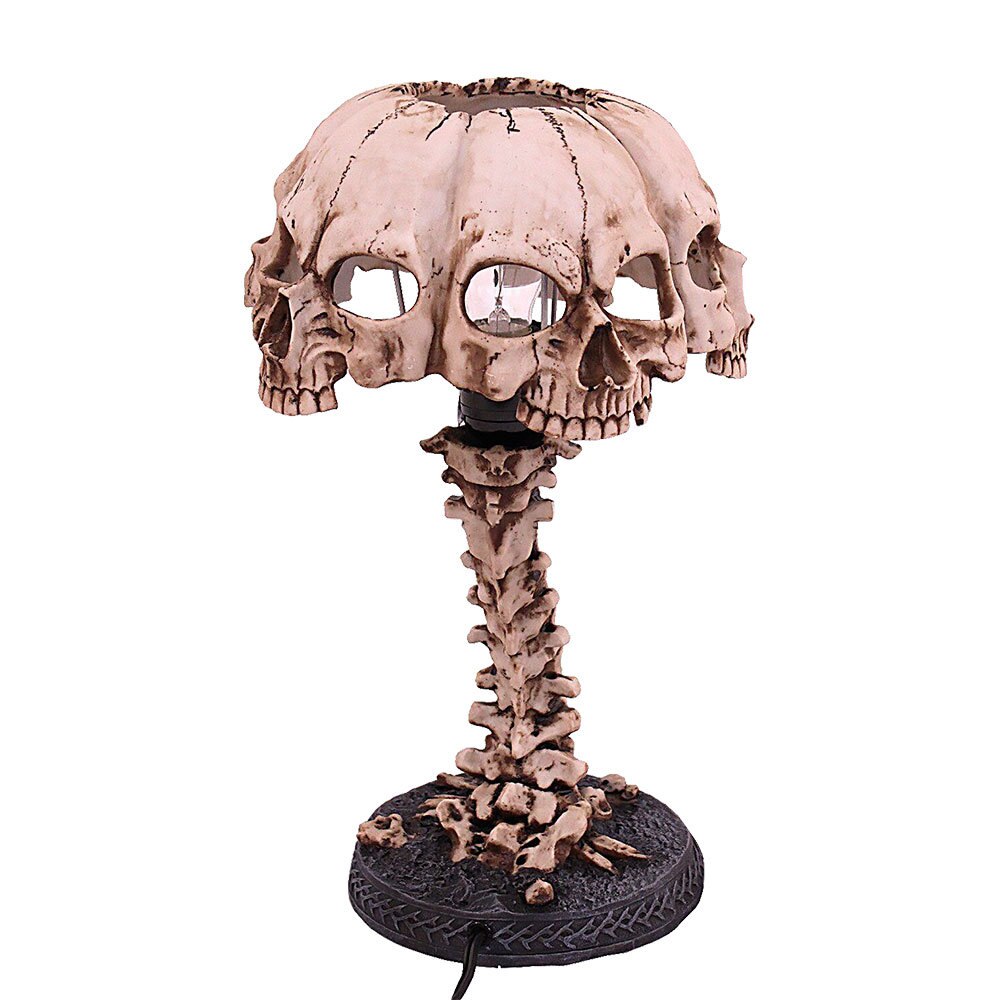 Skanto Luminøse Hodeskalle Nattlys Kreativ Harz Hodeskalle Bordlampe Hjem Kontor Dekor Desktop Ornament Skanto Fest Dekor