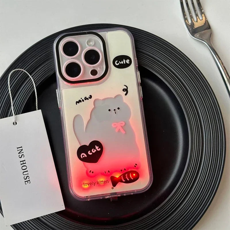 Skanto | Glødende Valp Lysende iPhone-deksel