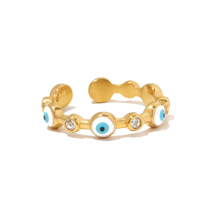 Skanto | Justerbar Delikat Onde Øye Diamant Ring