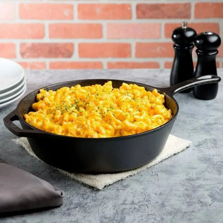 Skanto | Lodge Støpejern 10.25" / 3.2 Liter Krydrete Dyp Stekepanne