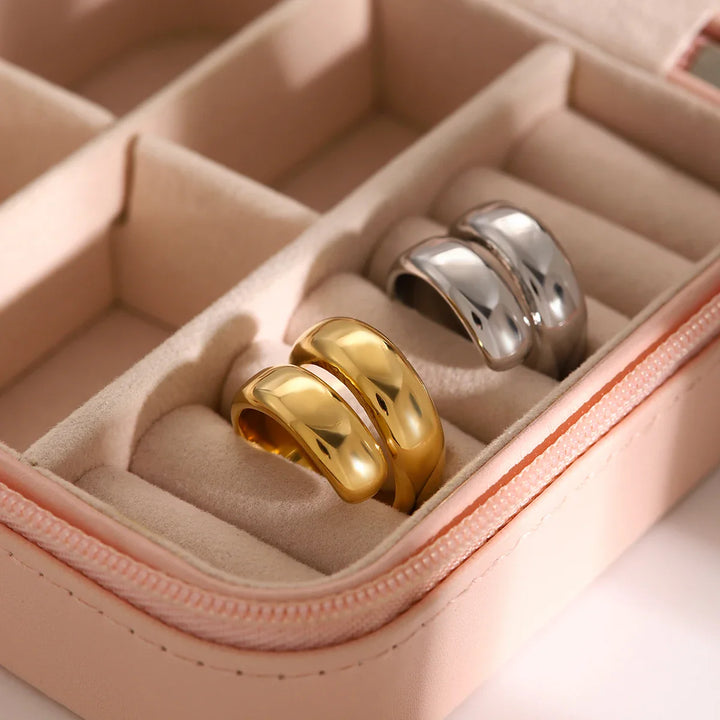 Skanto | 18k Moderne Innviket Bred Ring
