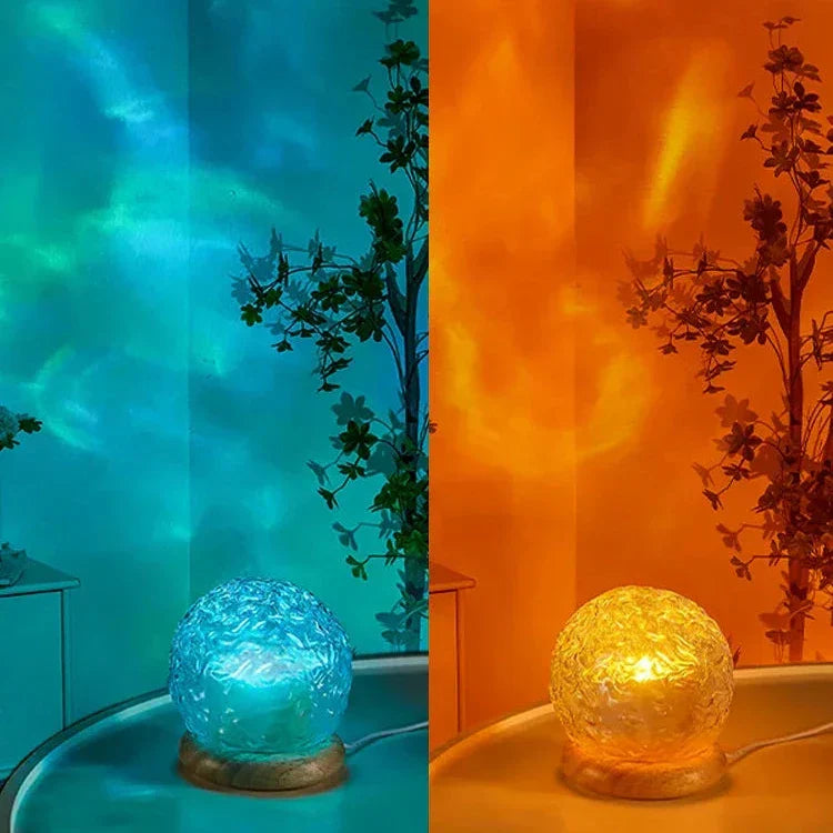 Skanto | Unik Bølgeeffekt Bordlampe for Avslapning