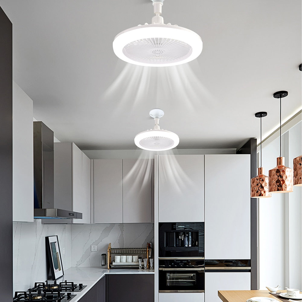 Skanto | LED-Deckenventilator mit Licht | Fernbedienung | Weiß