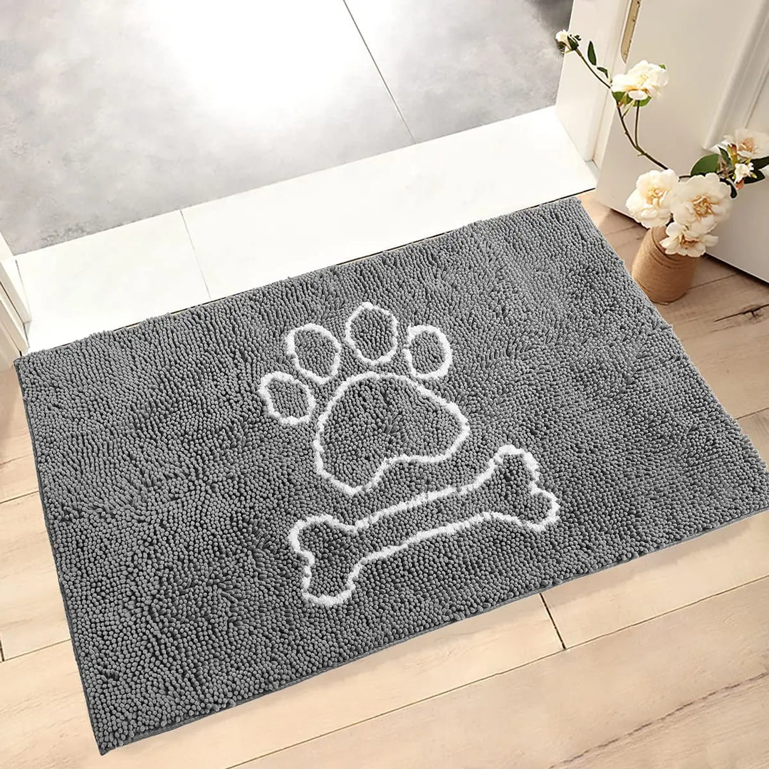 Skanto | Hund Dørmatte – Super Absorberende, Rutsjebeskyttende Matte