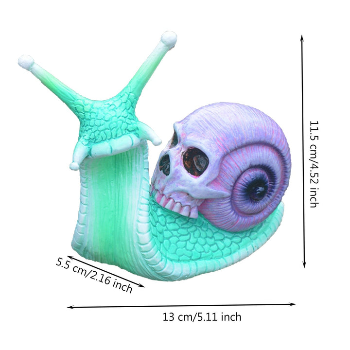 Skanto | Snail Skull Halloween Patio Skulptur