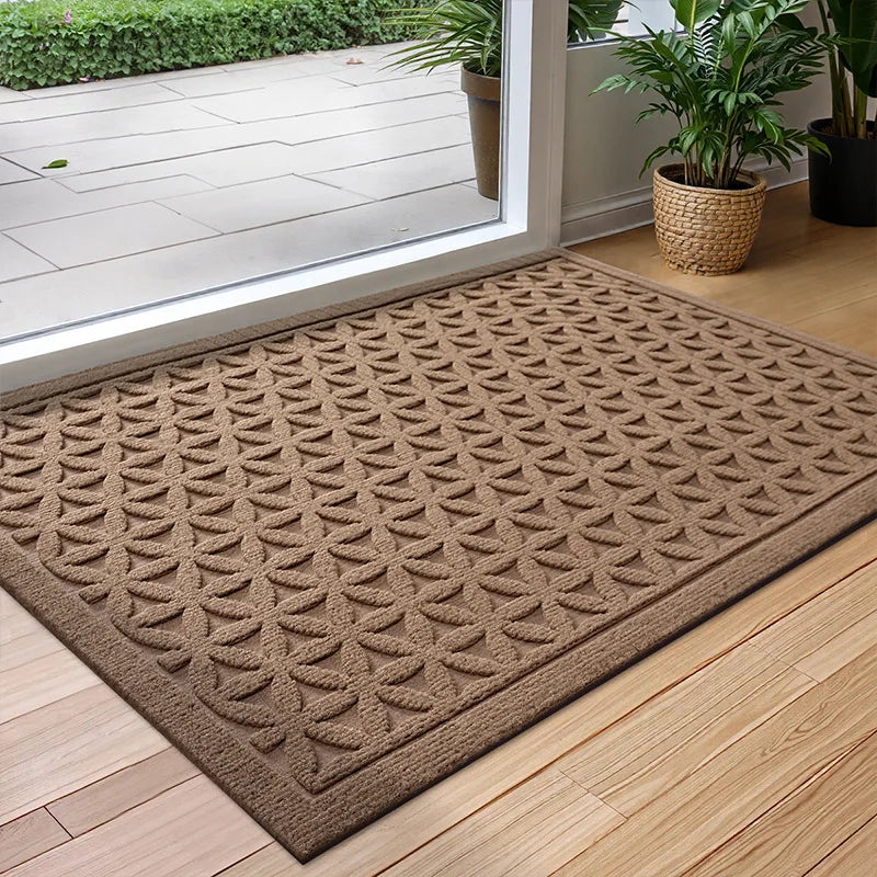 Skanto | Polyester Gummimatte Rugg Non-Slip og Vannabsorberende for Innendørs og Utendørs