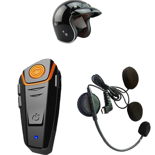 Skanto | Vanntett Bluetooth motorsykkel intercom med FM og 1000M rekkevidde – RoadLink