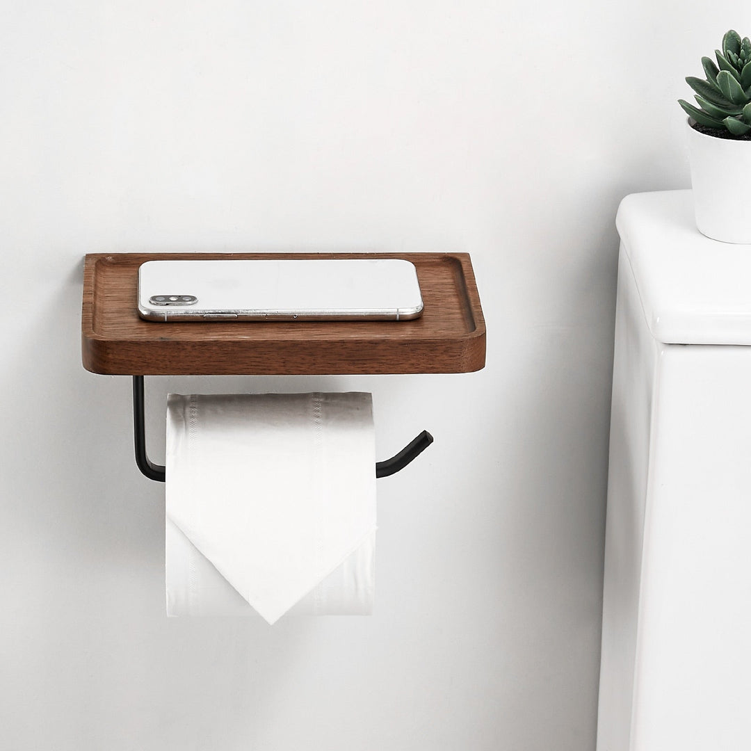 WoodEase Holder – Stilfullt Tre Toalettpapirholder Skanto