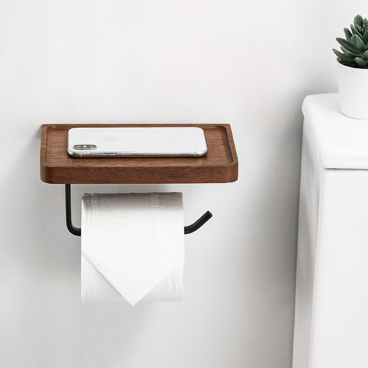 WoodEase Holder – Stilfullt Tre Toalettpapirholder Skanto