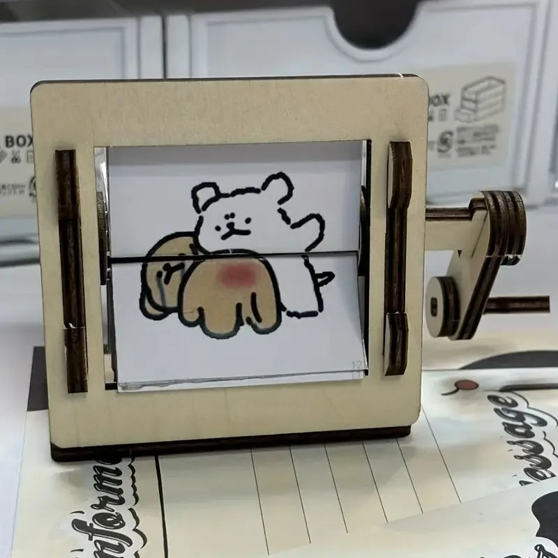 DIY Trekkbare Trekk-Animation Maskin Skrivebord Dekor Sett | Skanto