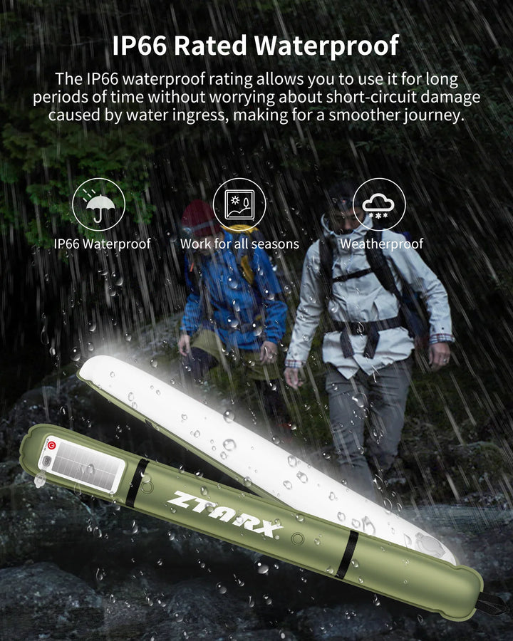 Skanto | Oppblåsbar Sollykt med LED til Camping
