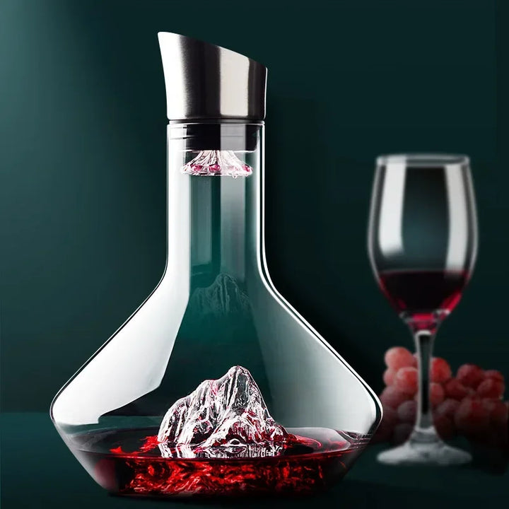 Norvo | 1500ml Iceberg Decanter Kreativ blyfri krystallmateriale luksus høy-kvalitets hjem rødvin vin distributør karaffel vin mugge