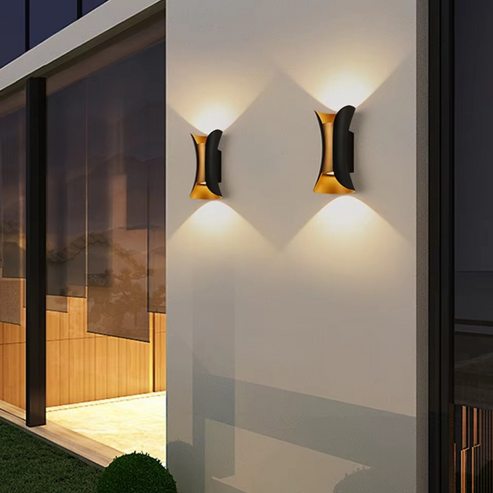 Skanto | Moderne Dual-Tone LED Vegglampe – Vanntett & Minimalistisk for Innendørs & Utendørs