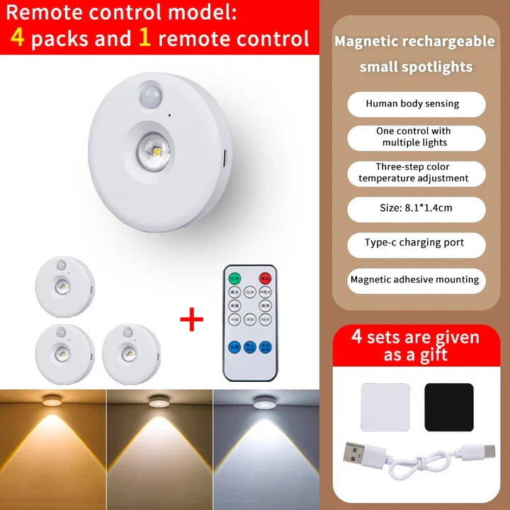 Skanto | LumoLine | PIR bevegelsessensor LED-lys | Dimmbar & Oppladbar | Trådløs