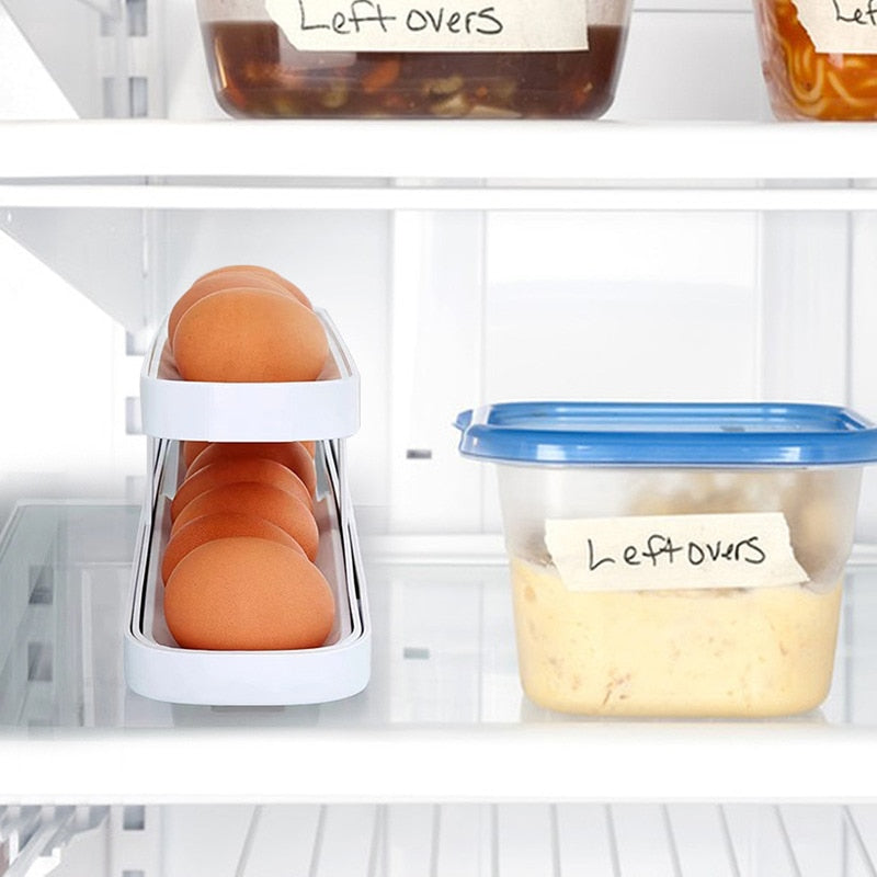 Skanto | Automatisk Egg Rullende Holder Organizer Stativ
