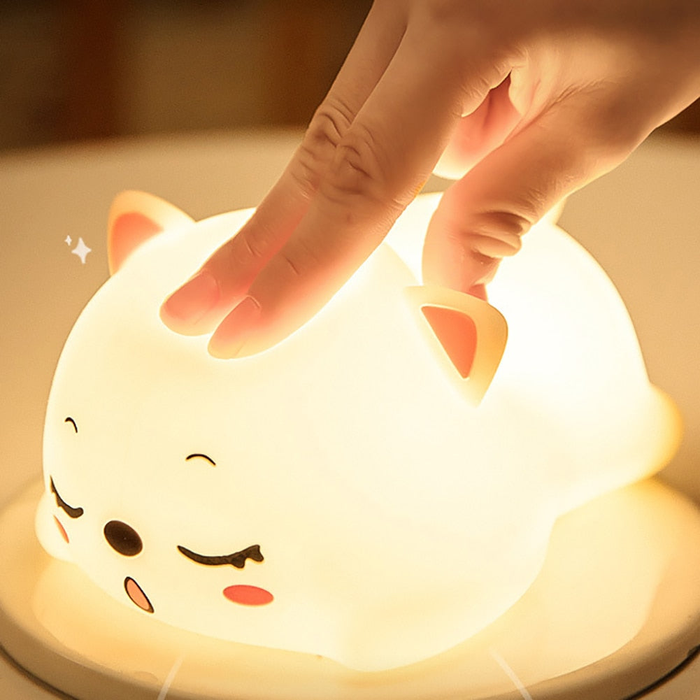 Skanto | Mini Katt LED Berøringssensor Nattlampe