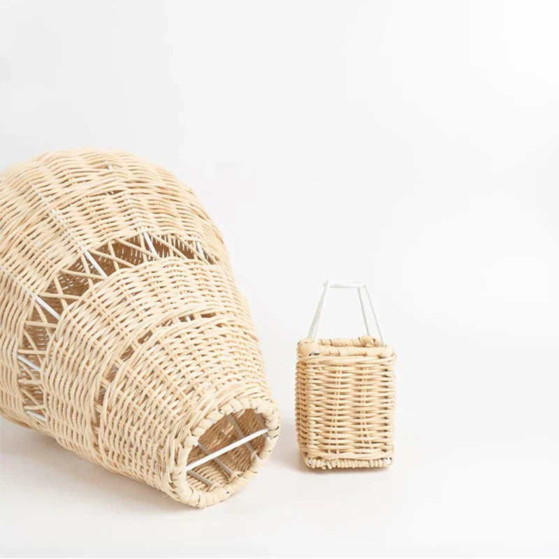Skanto | Håndlaget Rattan Vevd Ballong Mobil Ornament