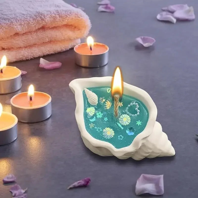 Håndlaget sjømusling sjøhest aromaterapi lys | Skanto