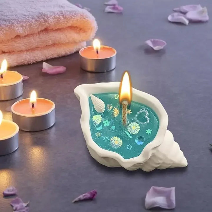 Håndlaget sjømusling sjøhest aromaterapi lys | Skanto