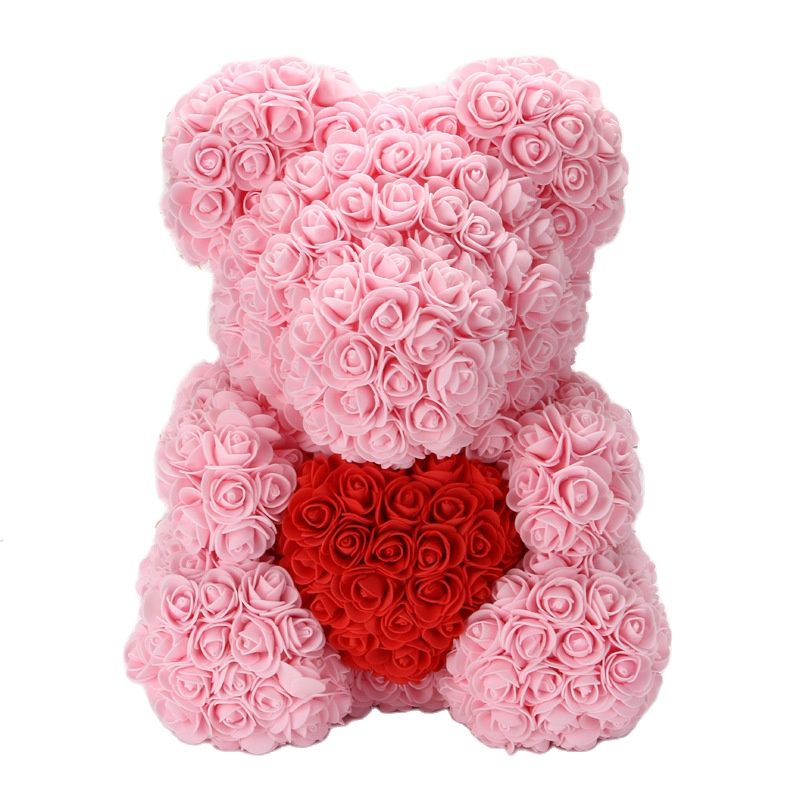 Skanto | Kunstige Rose Blomster Teddy Bjørn