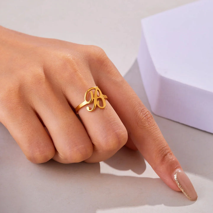 Skanto | Justerbar Kursiv Skrivebokstav Ring