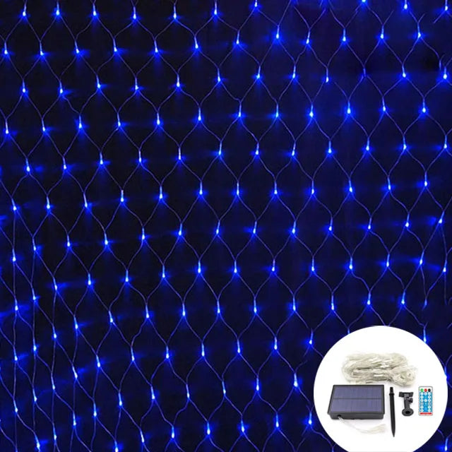 LED lysnett for utendørs og innendørs – Farget julebelysningsnett | Skanto