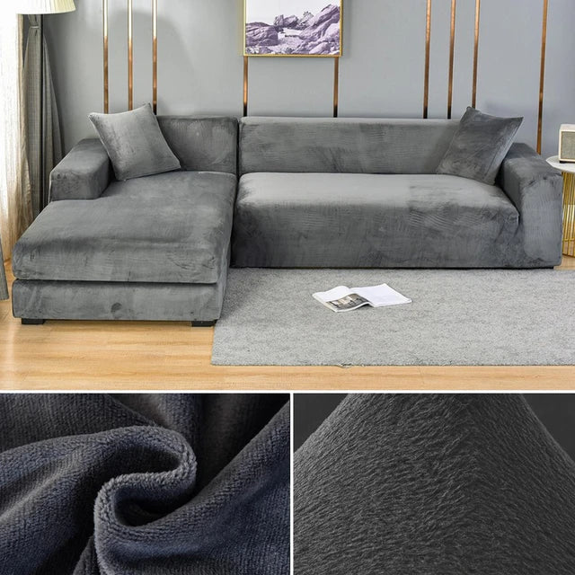 Skanto | SofaGuard™ | Elastisk fløyelssofa trekk som sparer deg for penger