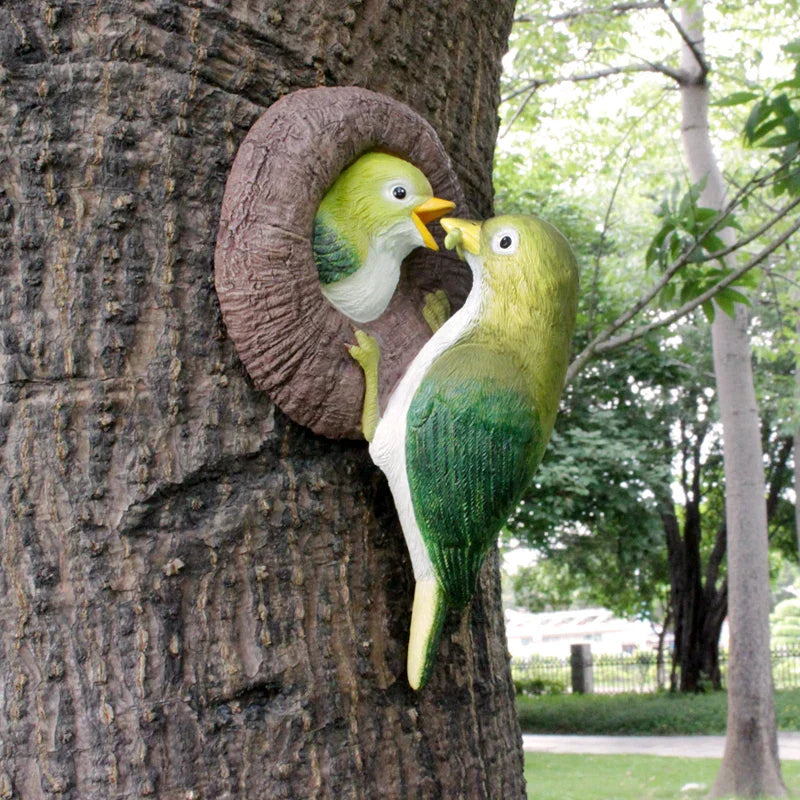 Lovebirds Tree Hug Wall Hanging Decor | Skanto