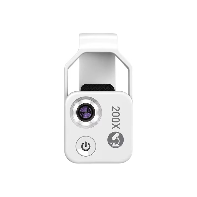Skanto | 200X Zoom Profesjonell Mikroskop Linse for Smarttelefoner med Klype