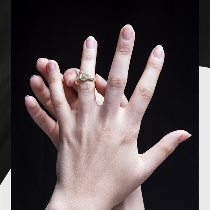 Skanto | Mysterious Black Pearl Hidden Knife Ring
