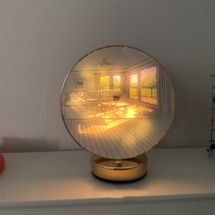Skanto | Kreativ Kunstnerisk Orb Maleri Bordlampe