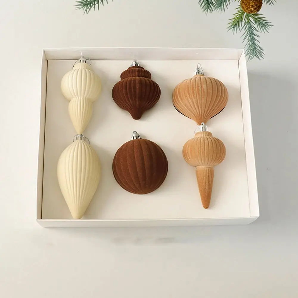 Elegant Slitesterk Fløyelsjulekulor - Grønn Høytid Tre Dekor, Gjenbrukbar & Myk Berøring 6PCS