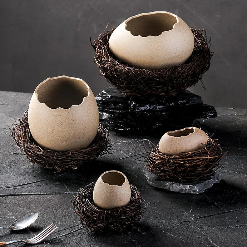 Skanto | Kreativ Keramisk Fuglerede Eggshell Skål