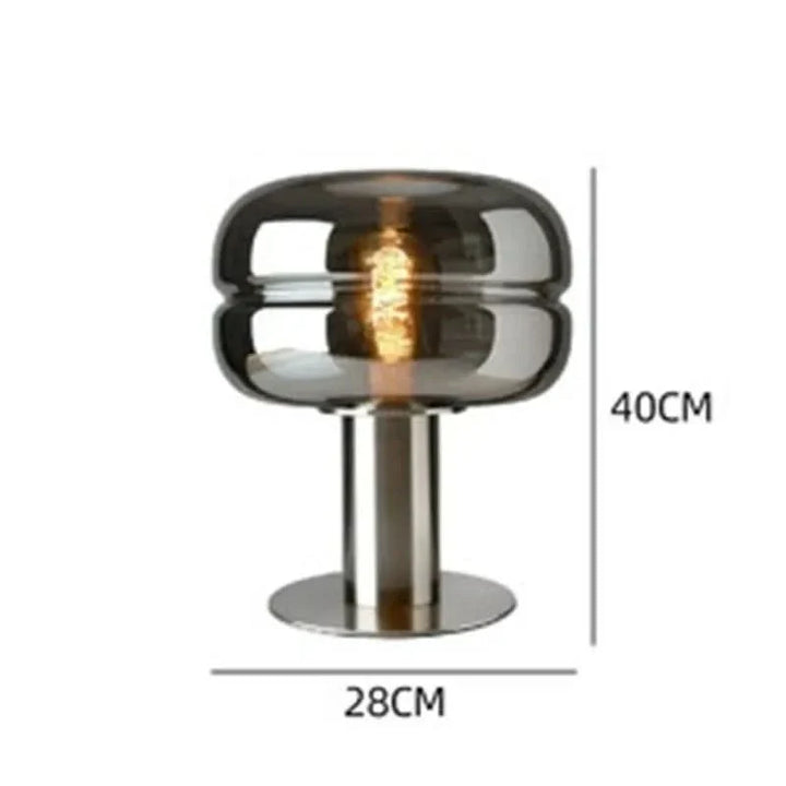 Skanto | Skandinavisk Glass Bordlampe – AuroraForm E27