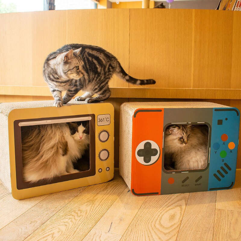 DIY Vintage Cat Scratching Board Bed | Skanto