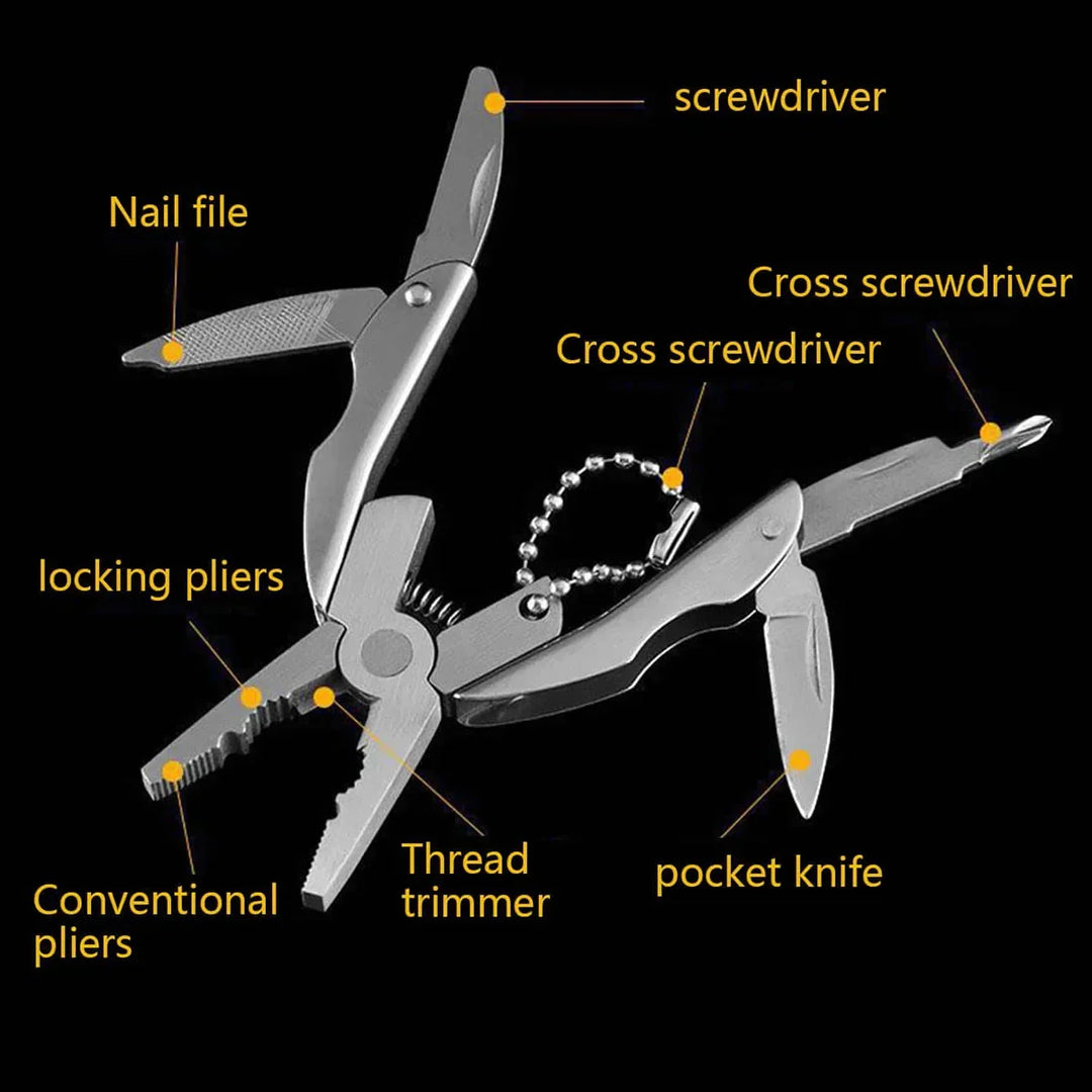 Skanto | Rustfritt Edge EDC Multi-Tool Nøkkelring