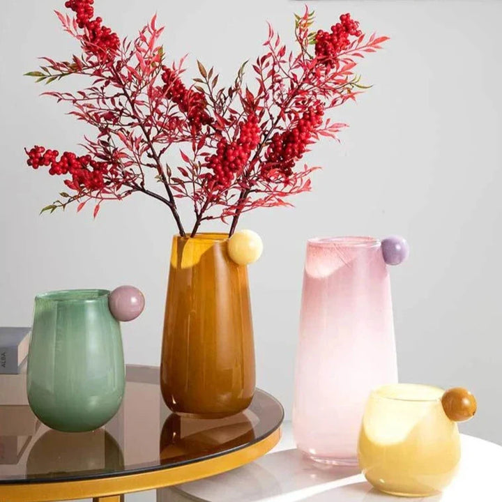 Globe Glass Chubby Vase | Skanto