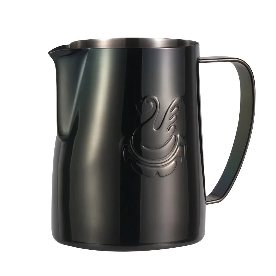 Skanto | 600ml rustfritt stål kaffekanne melkeskummer kopp kremfremstiller espresso latte kunst verktøy elegant svane