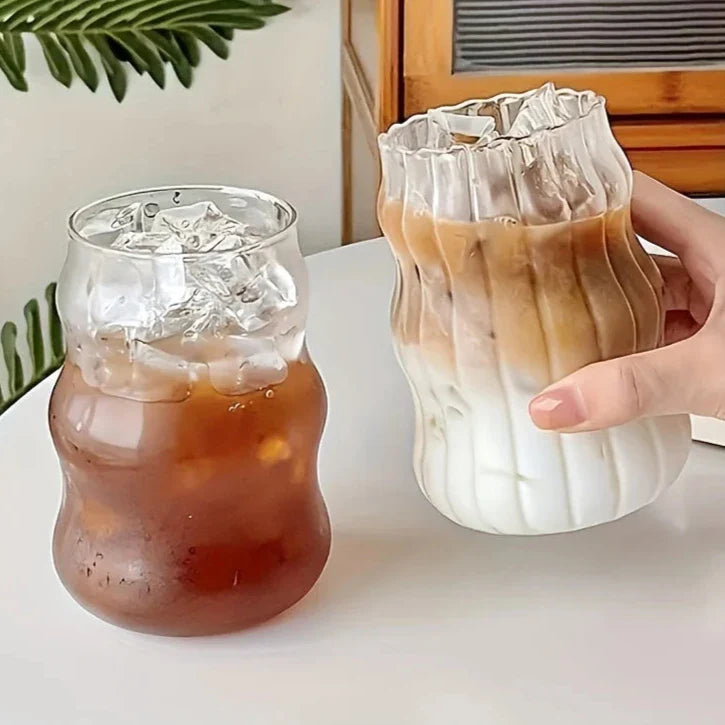 Varmebestandig ribbet tumbler 4-delt sett Skanto