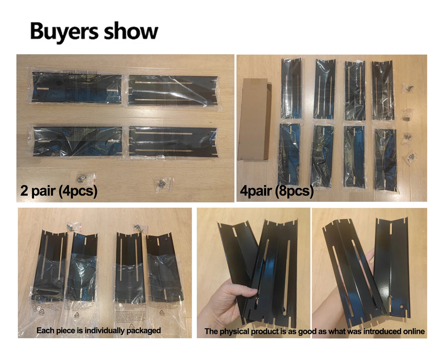 Norvo | Grill skjold Justerbart varmebeskyttelse for gassgriller | Erstatnings termiske plater laget av emalje | 2/4 par sett | Universelt justerbart 30–56 cm