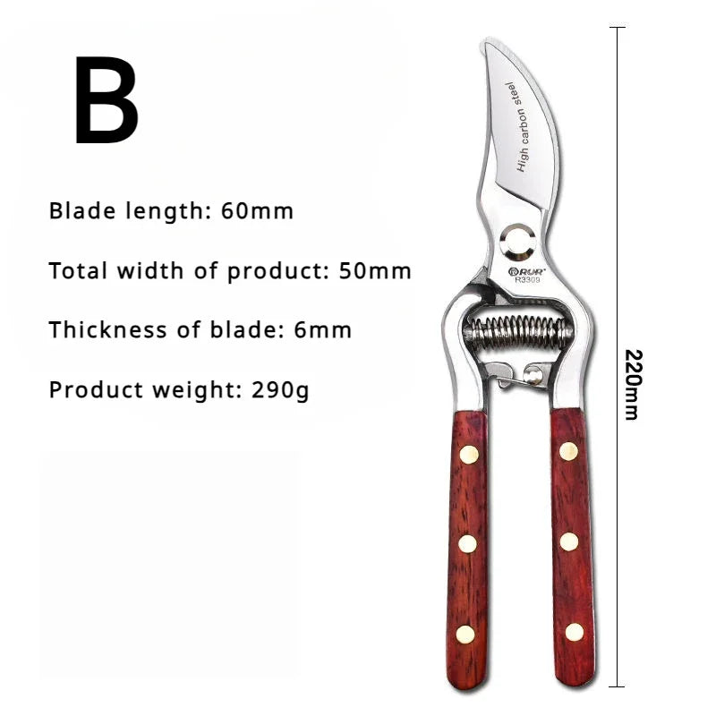 Skanto | TreeGrip 20 | Hagesaks med treskaft | 20 cm | Smidd karbonstål | For grener & frukttrær