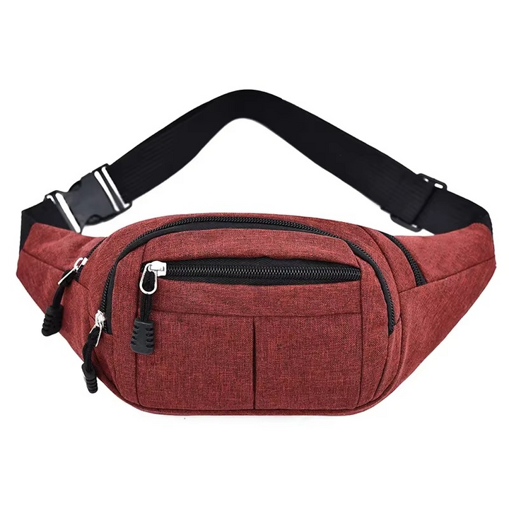 Skanto | Unisex Vanntett Lærveske for Midje og Crossbody for Friluftsliv