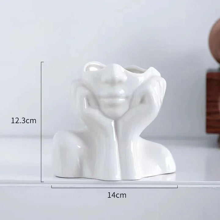 Skanto | Abstract Face Vase – Unik design for stilfull innredning