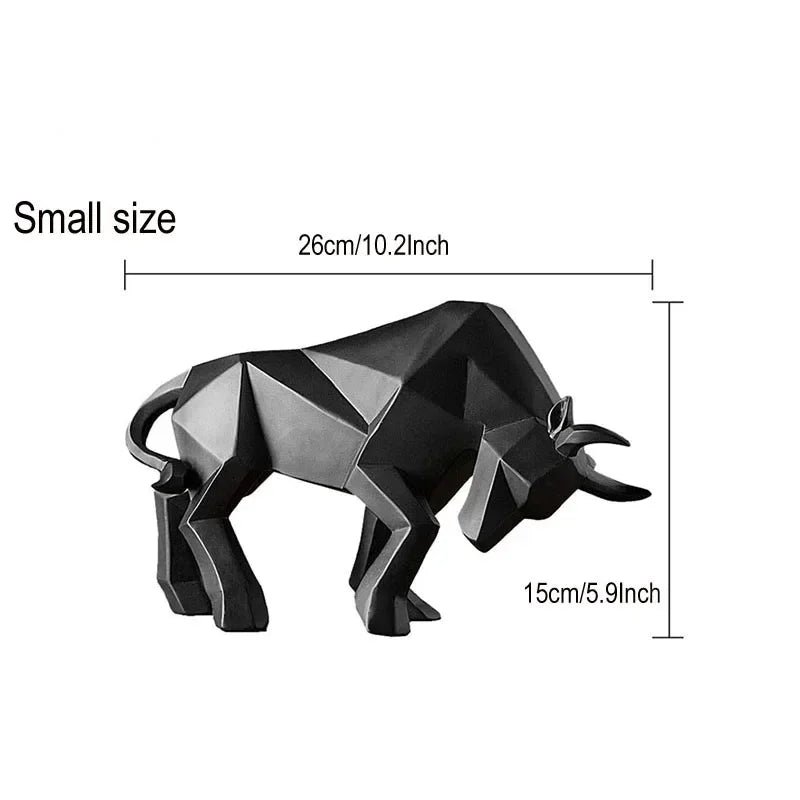 Skanto | ToroArte Stål Skulptur | Nordisk Design | Harzfigur Moderne | 35 cm / 26 cm