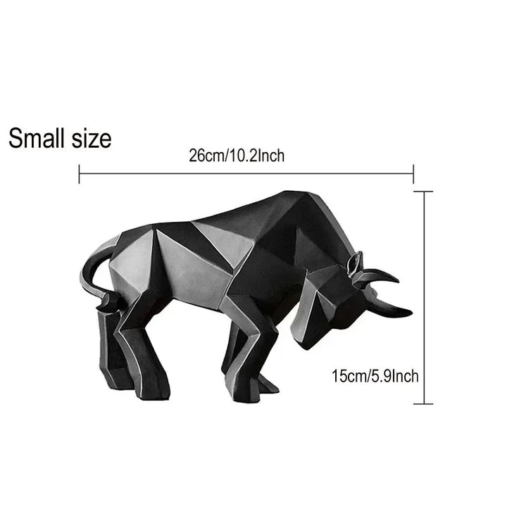 Skanto | ToroArte Stål Skulptur | Nordisk Design | Harzfigur Moderne | 35 cm / 26 cm