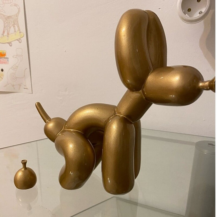 Skanto | Balloondog Skulptur, Ballongkunst Statues, Mini Samleobjekt, Hjemmedekor, Harpiksfigur, Skrivebordsaccessoirer, Romdekorasjon