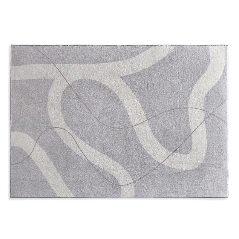 Norvo | Japansk Minimalistisk Myk Teppe, Antiskli, Høy Pile Teppe til Stue og Soverom