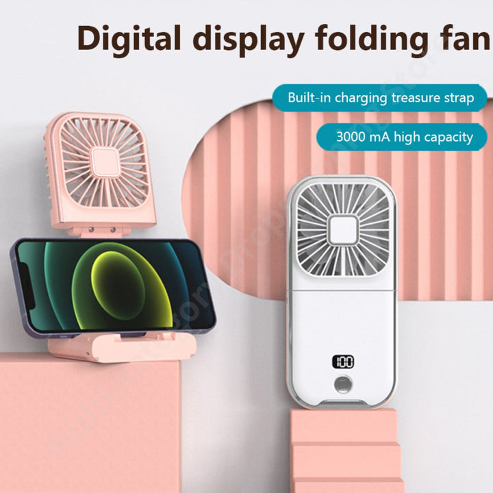 Skanto | Bærbar oppladbar magisk telefonholder kjøleventilator